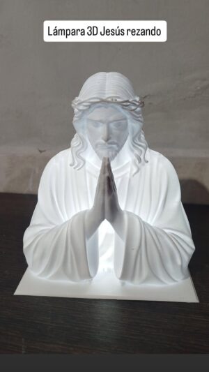 Lámparas 3D Jesús rezando